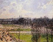 Camille Pissarro Tuileries Gardens Winter Afternoon Spain oil painting artist